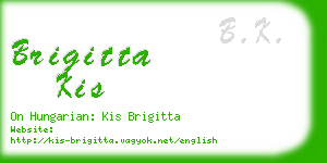 brigitta kis business card